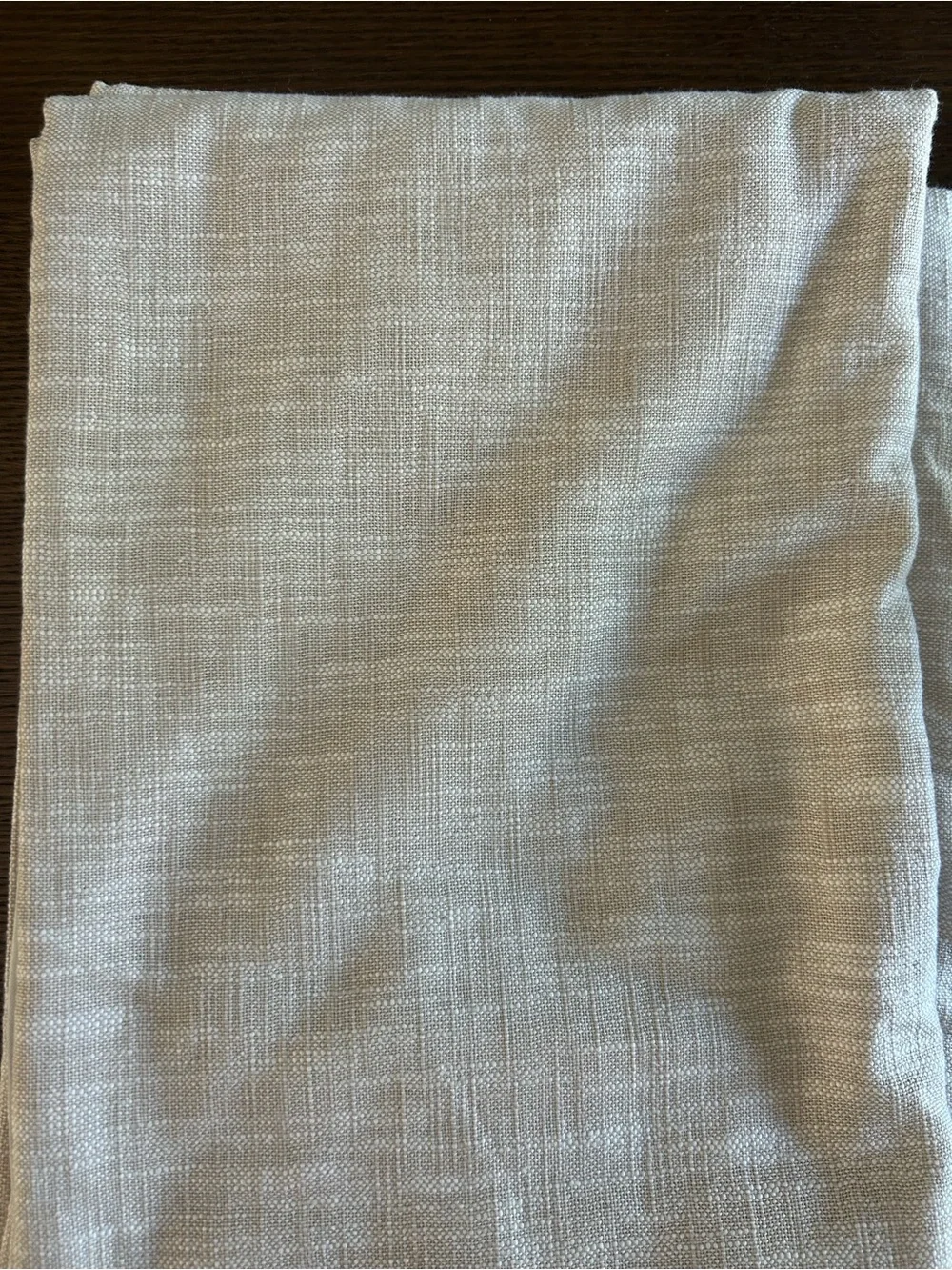 Quince Oatmeal Textured Cotton Room-Darkening Curtain. Brand new!